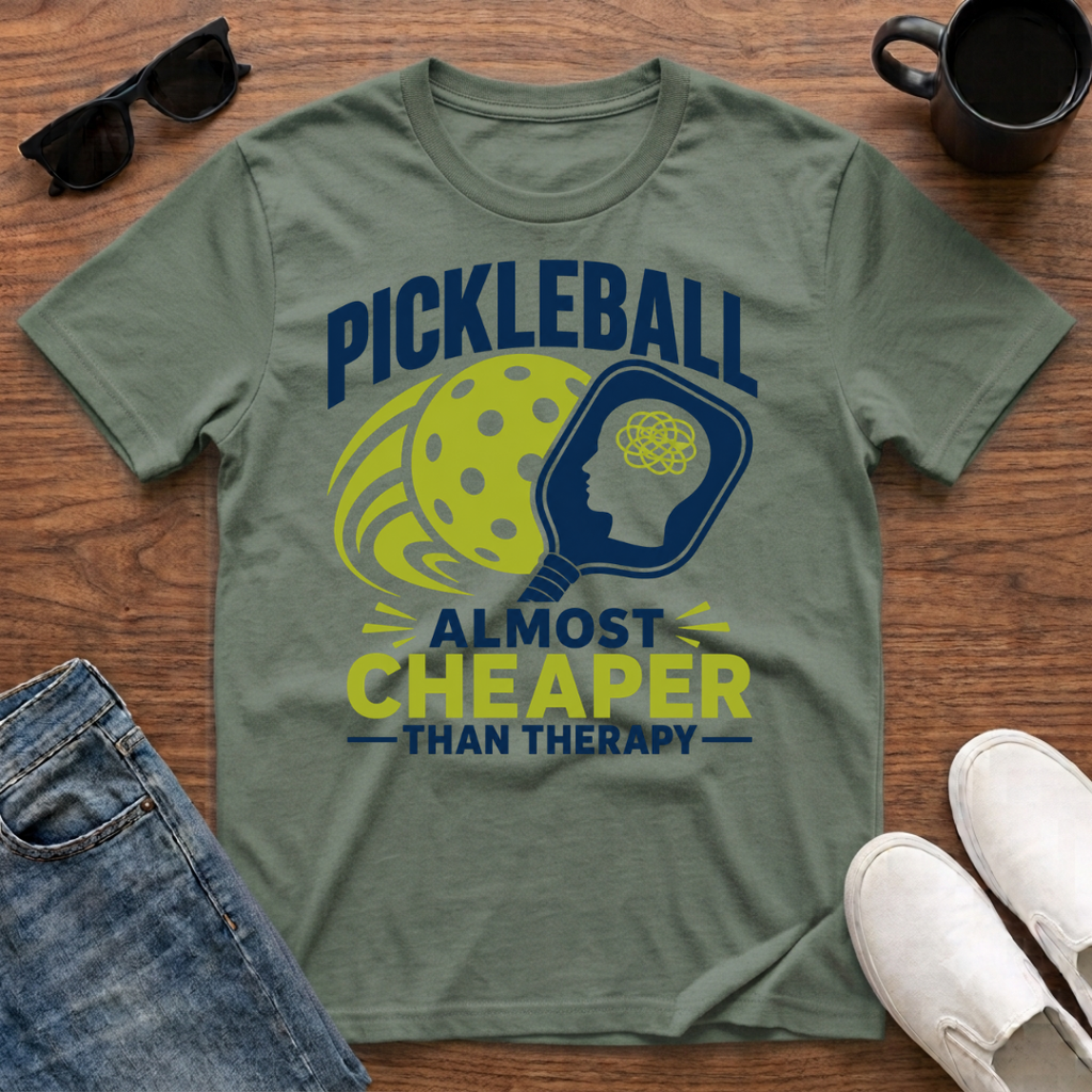 Pickleball Almost Cheaper than Therapy T-Shirt