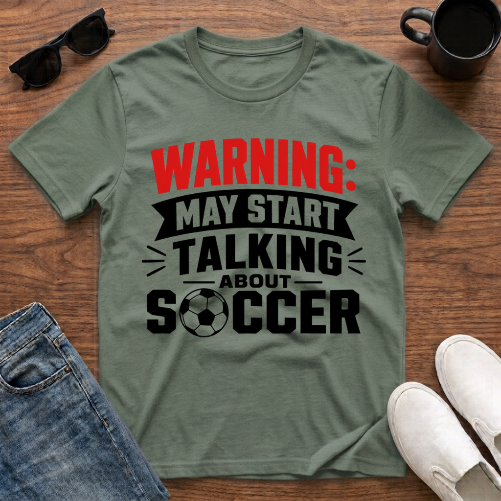 Warning may Start Talking about Soccer T-Shirt