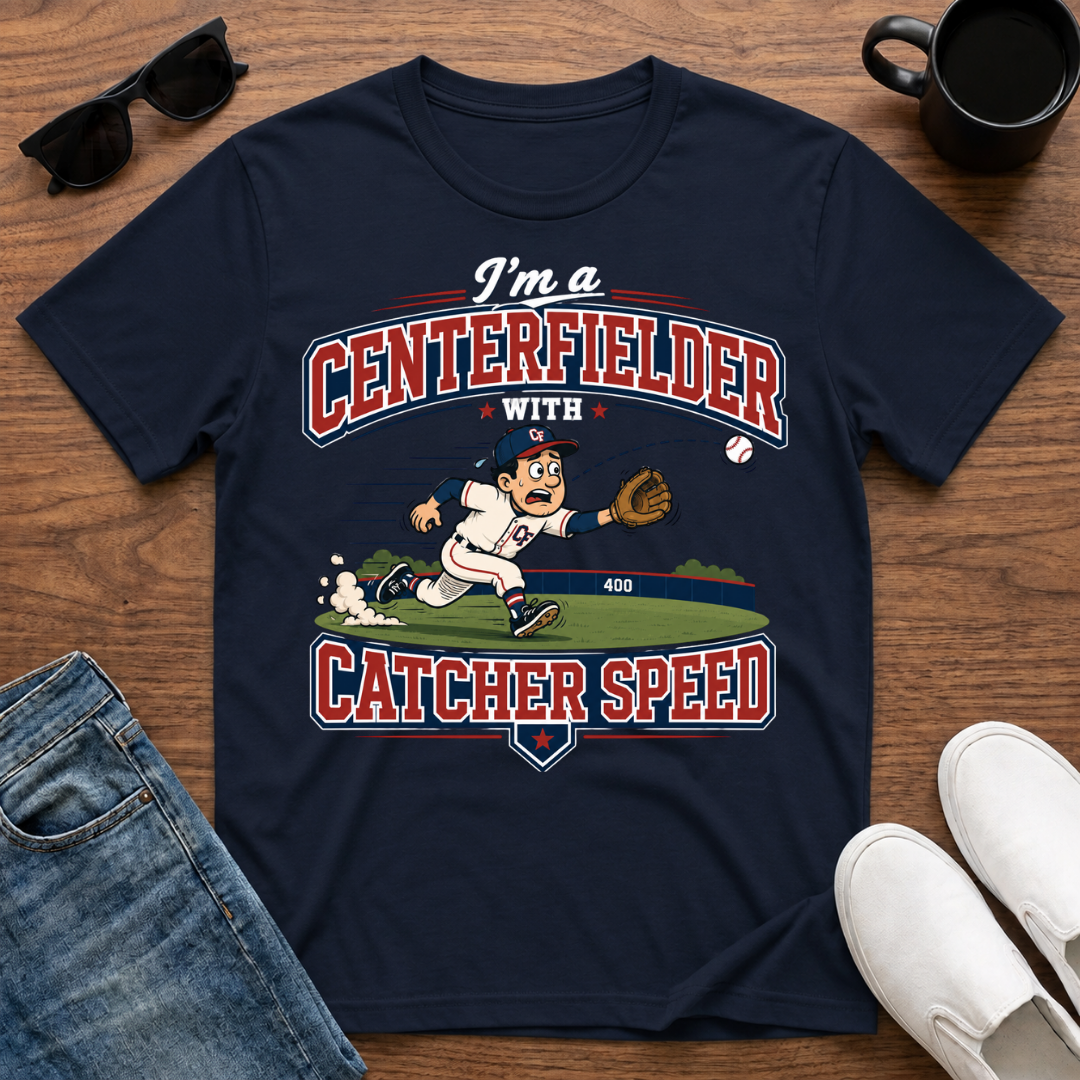 I'm a Centerfielder with Catcher Speed T-Shirt