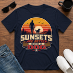 Sunsets are Better with a Dog T-Shirt