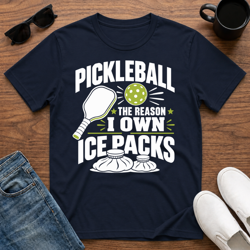 Pickleball the Reason I Own Ice Packs T-Shirt