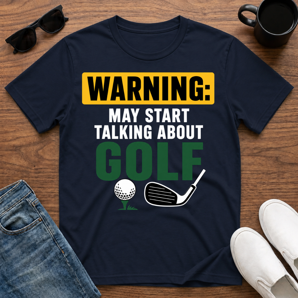 Warning may Start Talking about Golf T-Shirt