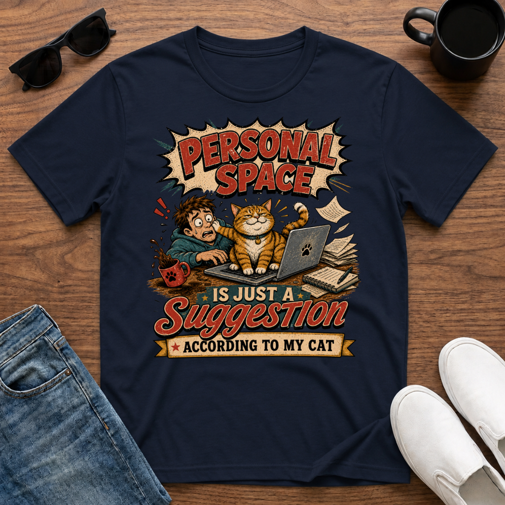 Personal Space is Just a Suggestion According to My Cat T-Shirt