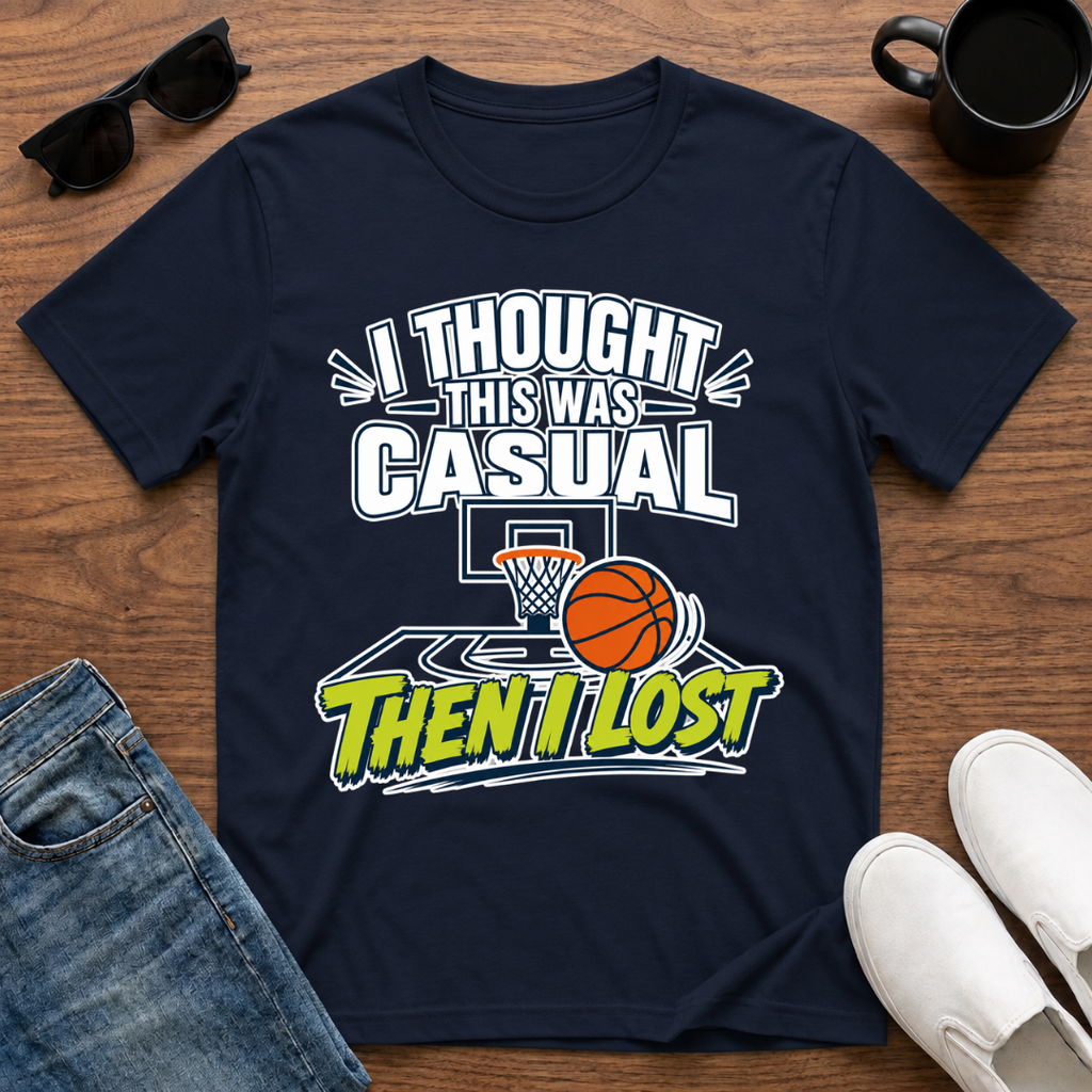 I Thought this was Casual then I Lost (Basketball) T-Shirt
