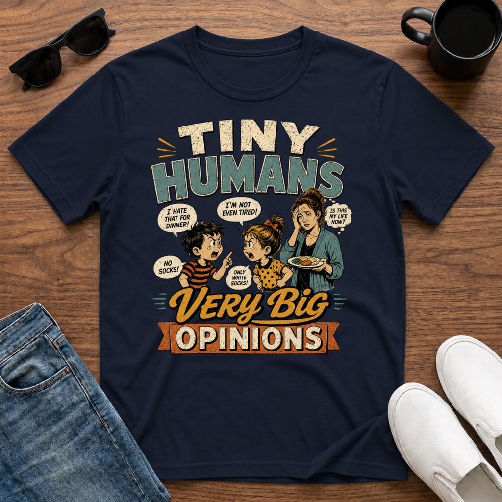 Tiny Humans Very Big Opinions T-Shirt