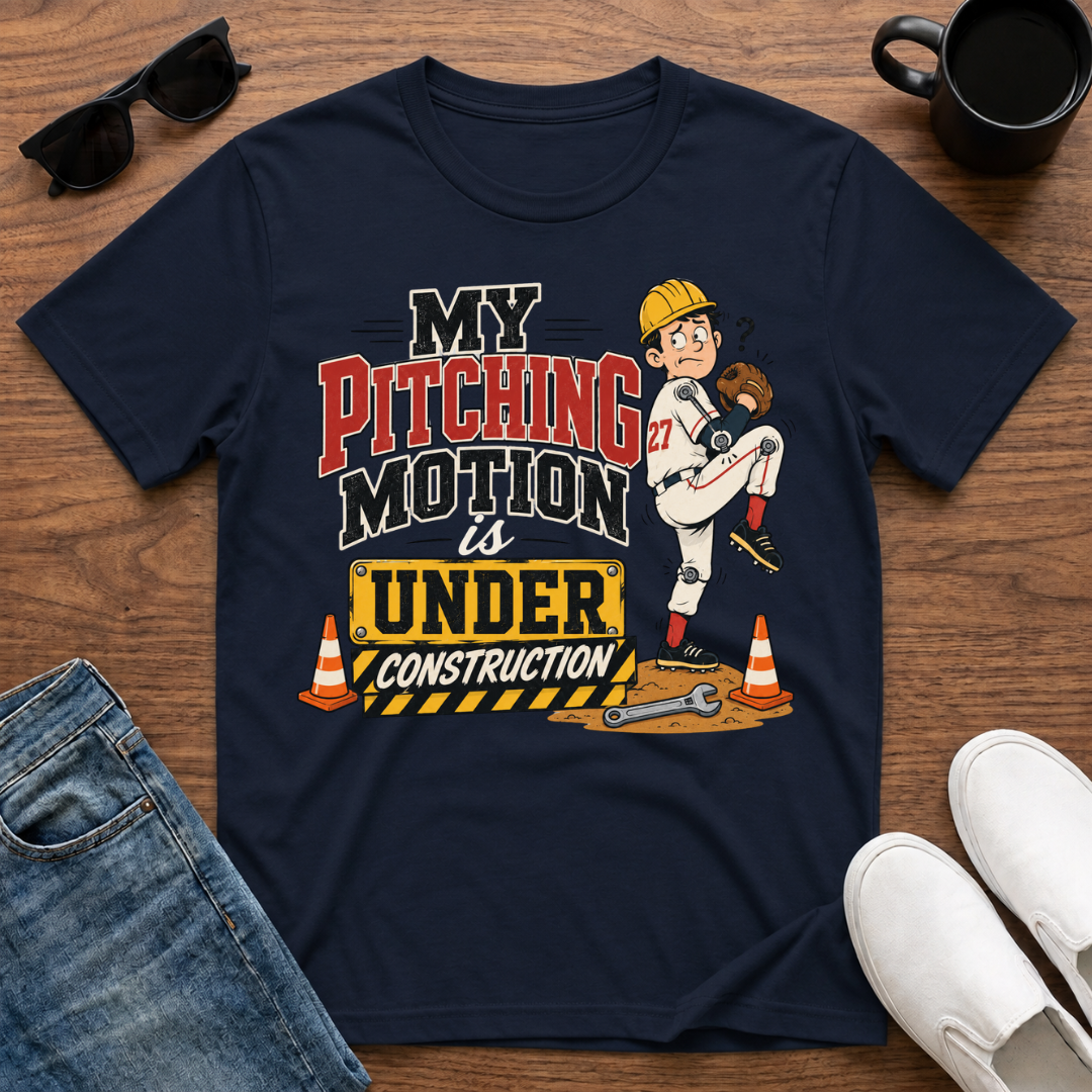 My Pitching Motion is Under Construction T-Shirt