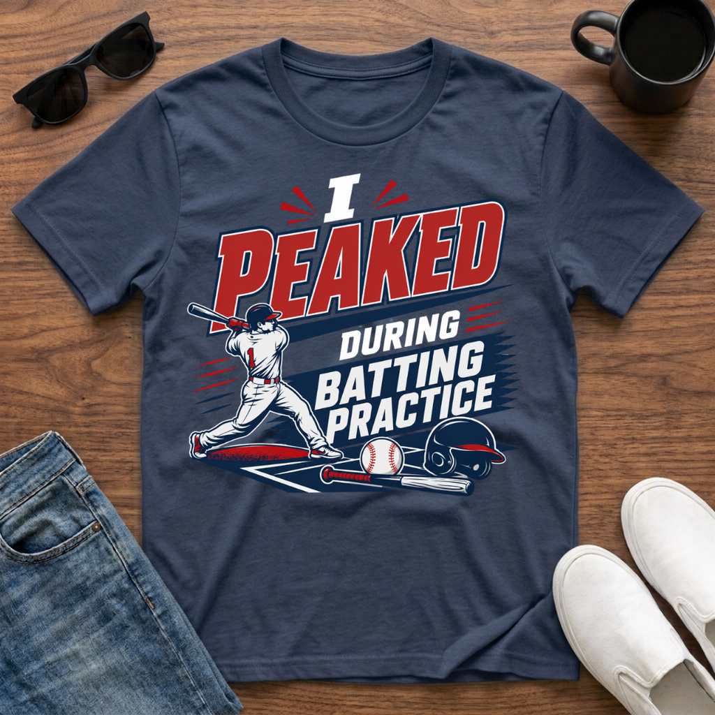 I Peaked during Batting Practice T-Shirt