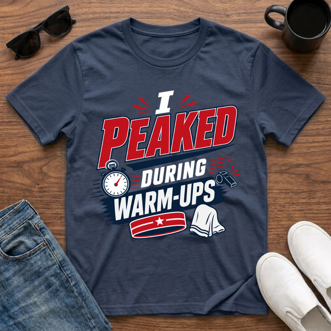 I Peaked during Warm-Ups T-Shirt