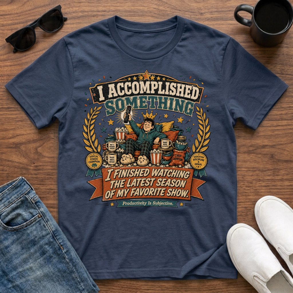 I Accomplished Something I Finished Watching the Latest Season of my Favorite Show T-Shirt