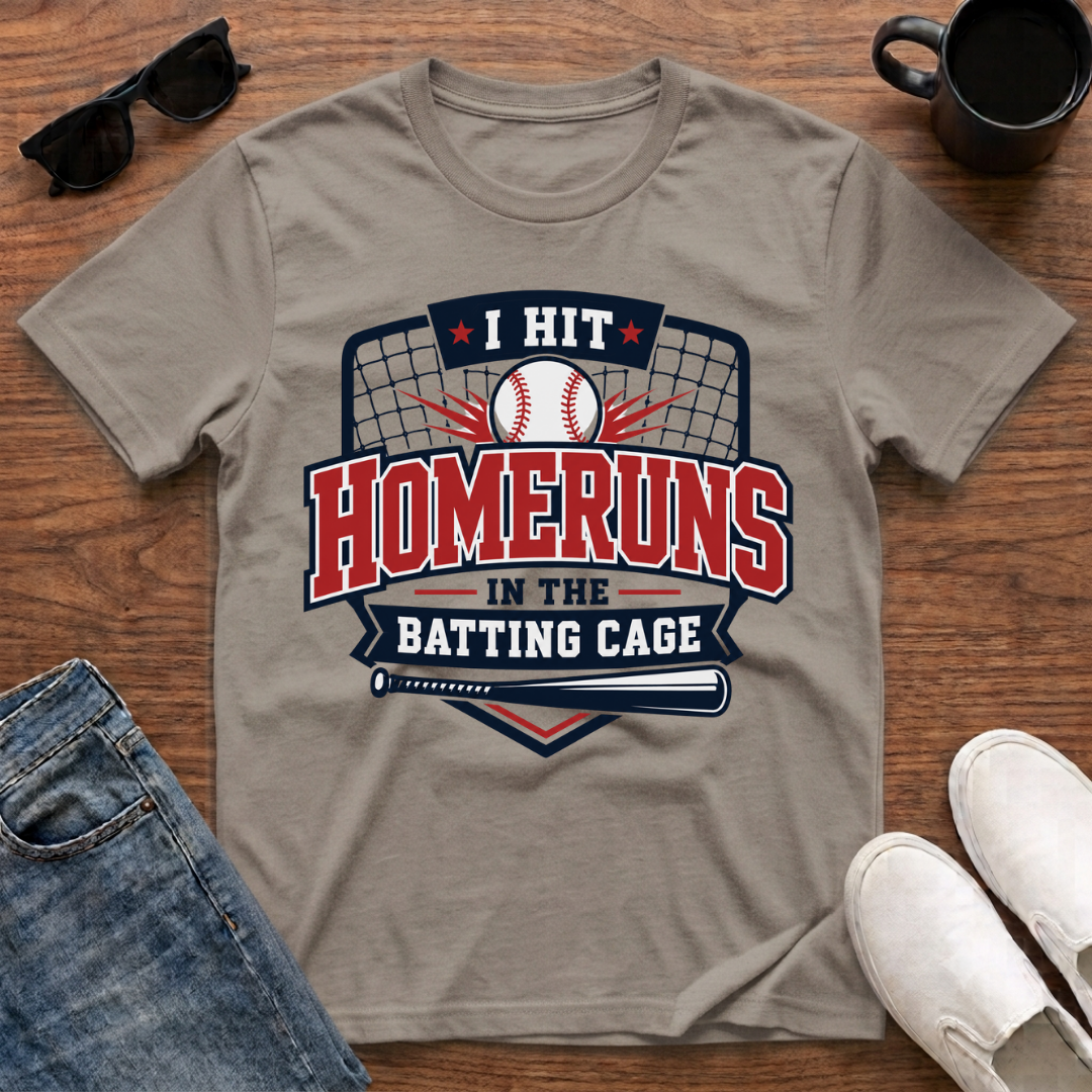 I Hit Homeruns in the Batting Cage T-Shirt