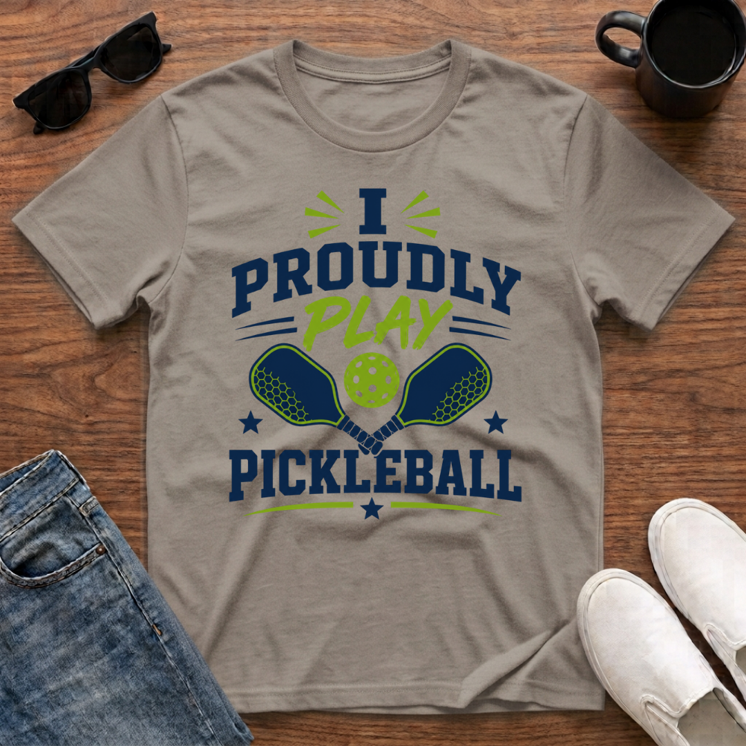 I Proudly Play Pickleball T-Shirt