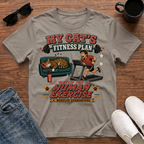 My Cat's Fitness Plan Watch the Human Exercise T-Shirt