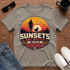 Sunsets are Better with a Dog T-Shirt