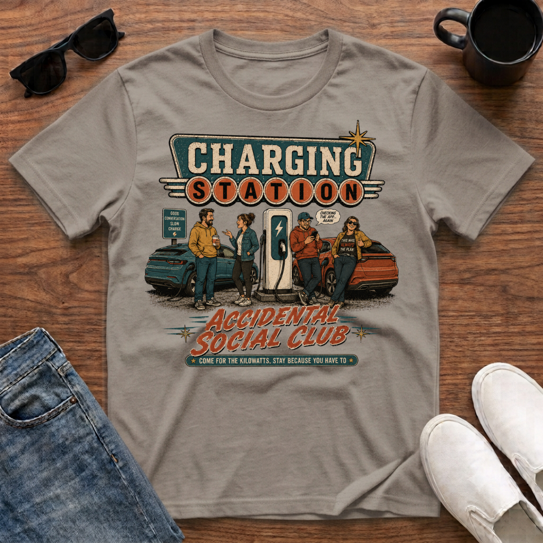 Charging Station Accidental Social Club T-Shirt