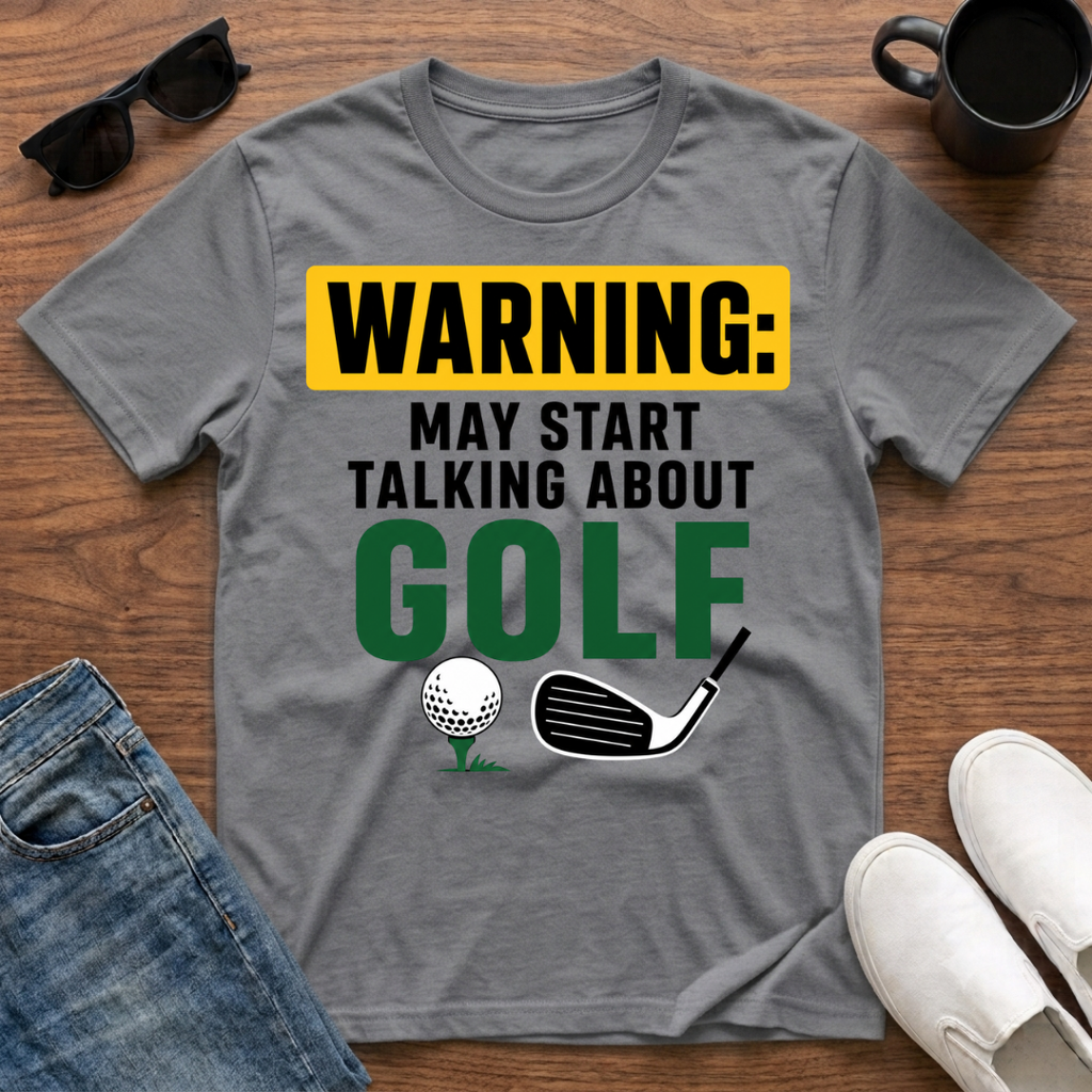 Warning may Start Talking about Golf T-Shirt