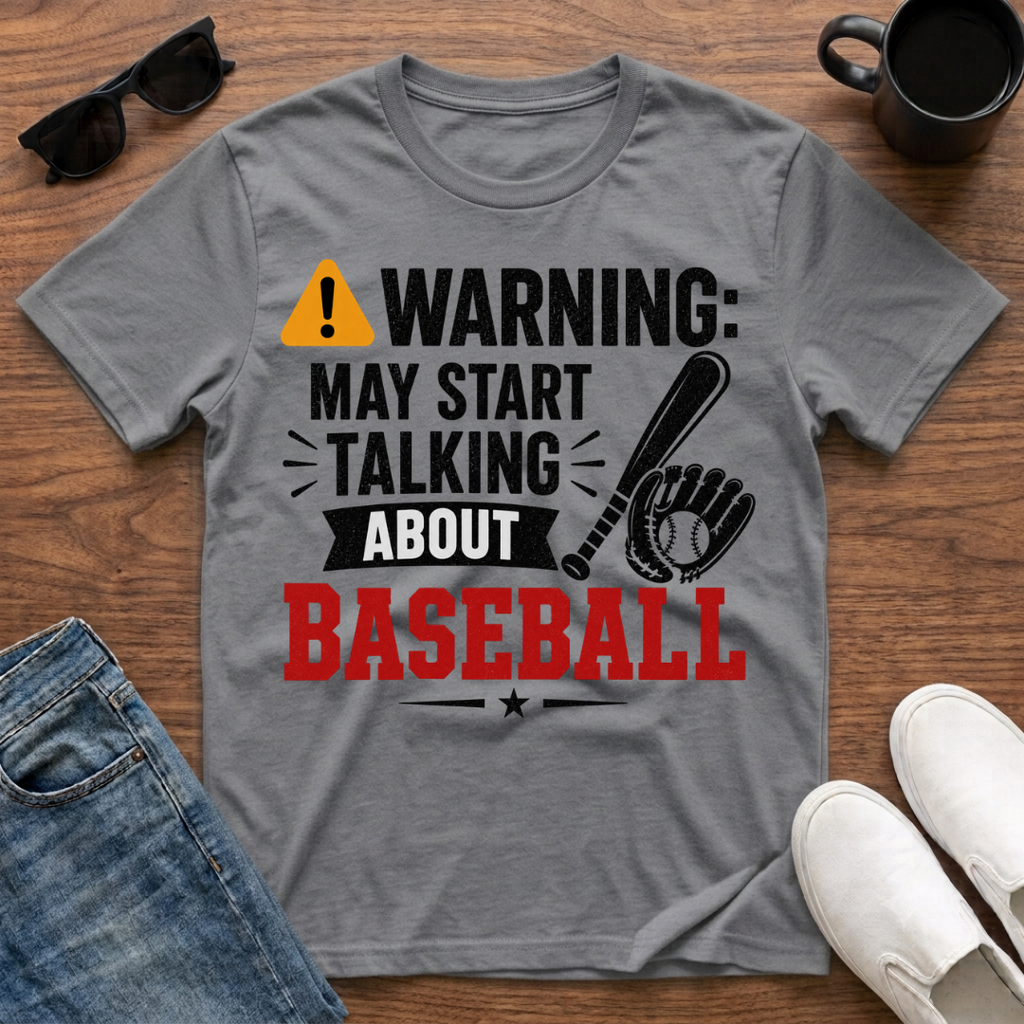 Warning May Start Talking about Baseball T-Shirt