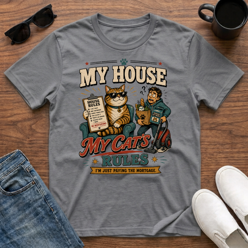 My House My Cat's Rules T-Shirt