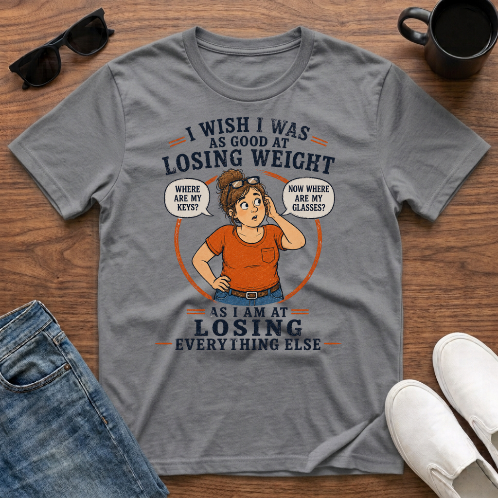 I Wish I was as Good at Losing Weight as I am at Losing Everything Else (female) T-Shirt