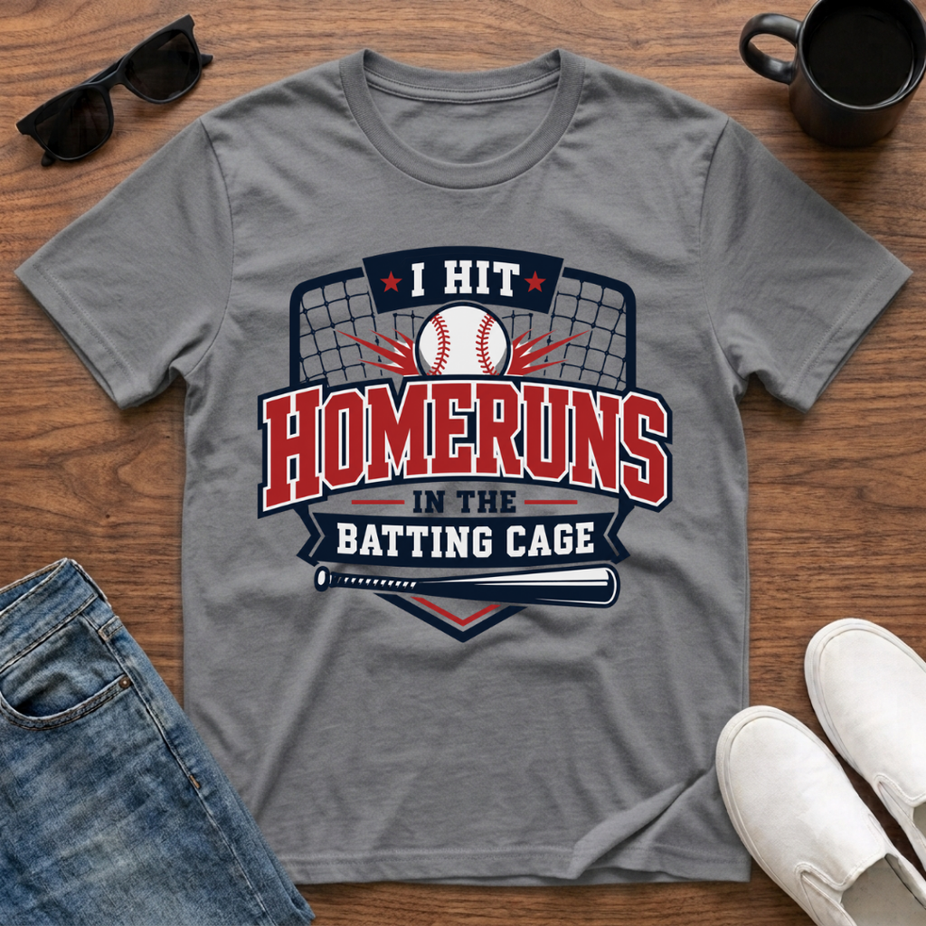 I Hit Homeruns in the Batting Cage T-Shirt