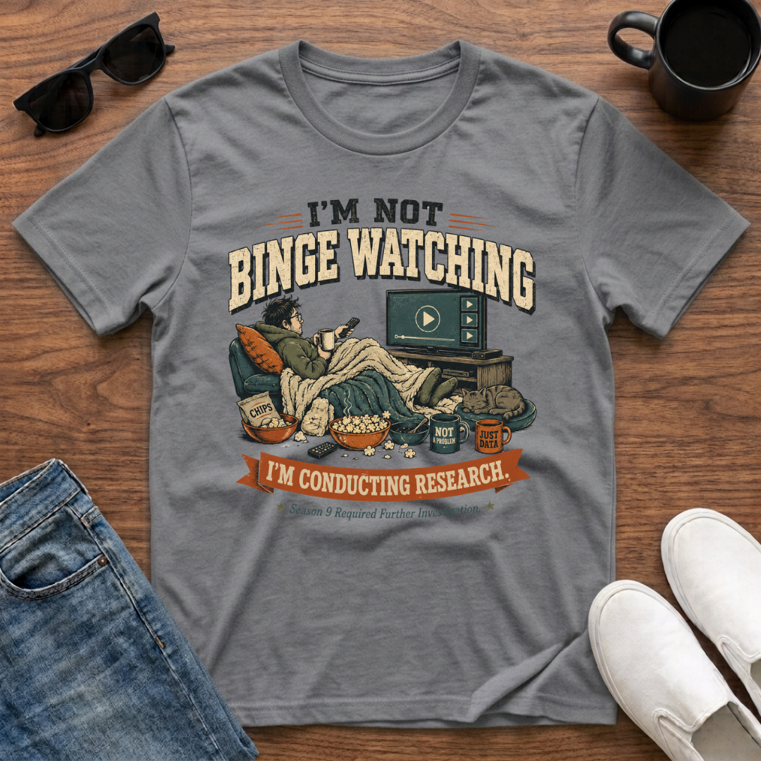 I'm Not Binge Watching I'm Conducting Research T-Shirt