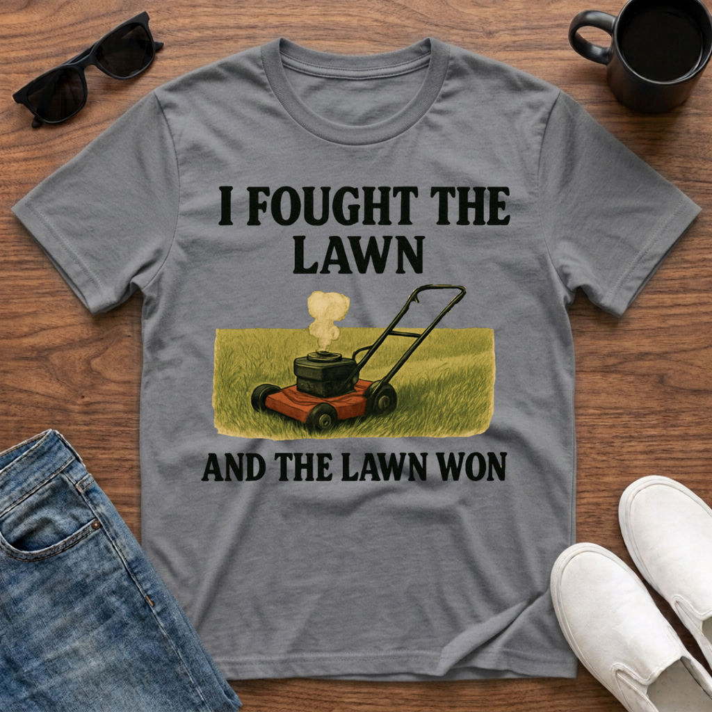 I Fought the Lawn and the Lawn Won T-Shirt