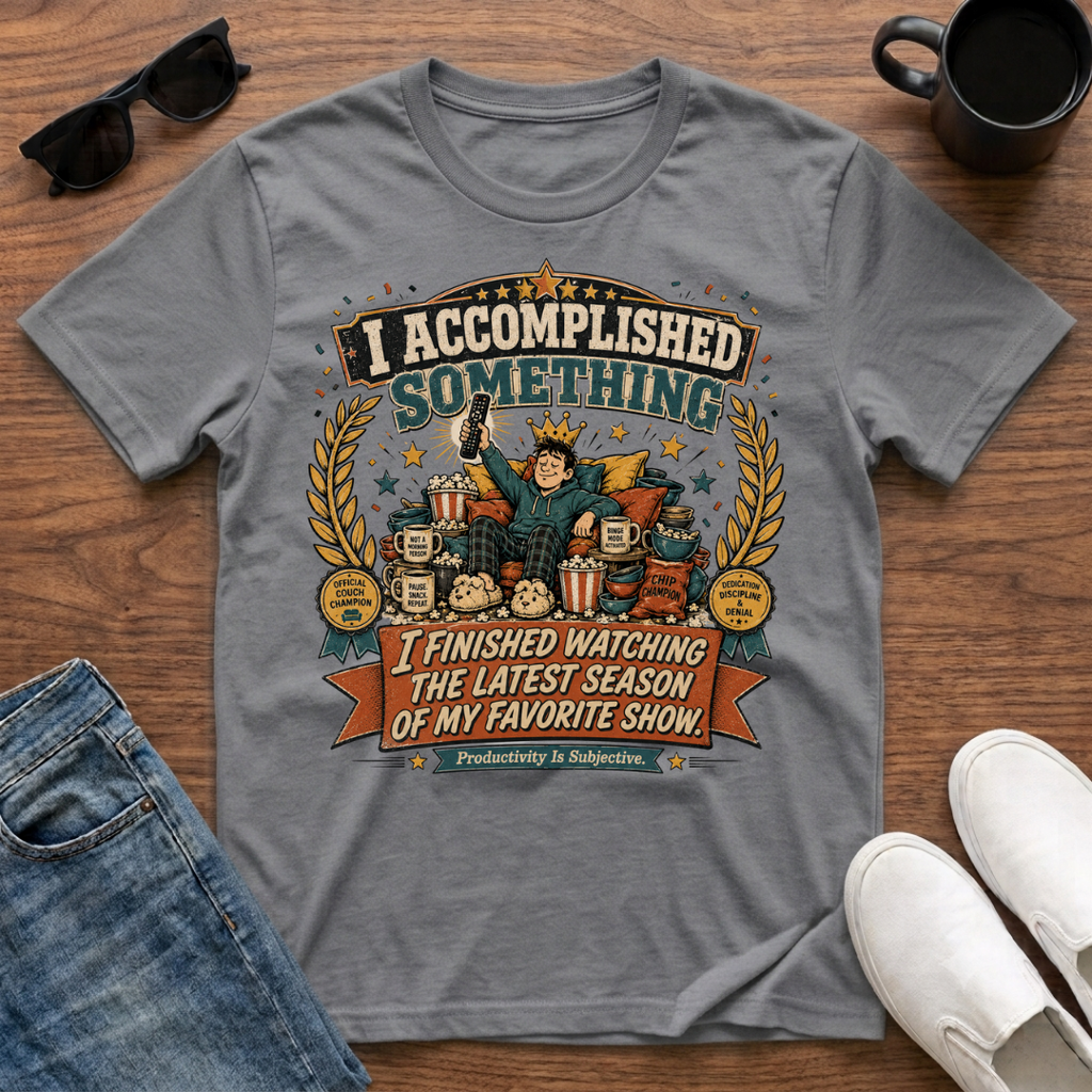 I Accomplished Something I Finished Watching the Latest Season of my Favorite Show T-Shirt