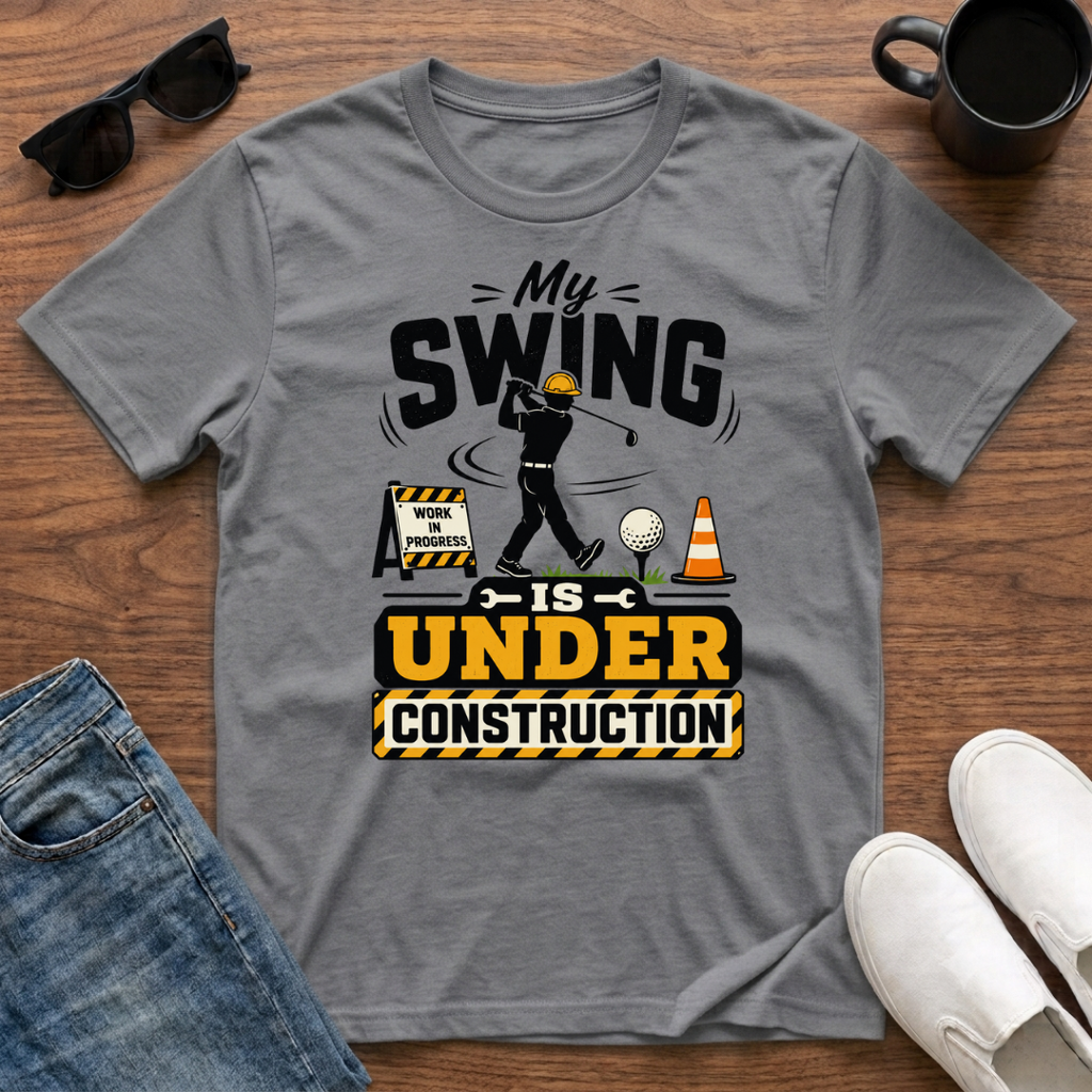 My Swing is Under Construction (Golf) T-Shirt