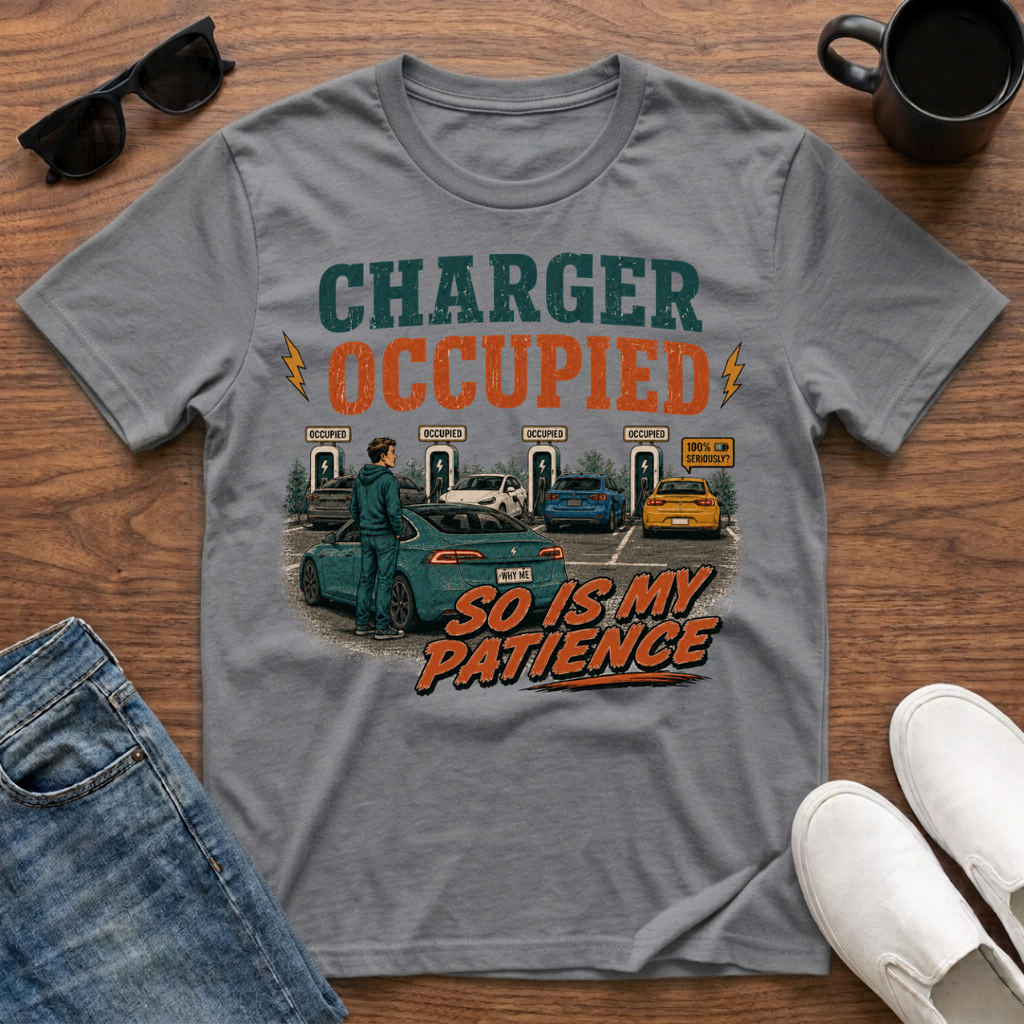 Charger Occupied So is my Patience T-Shirt