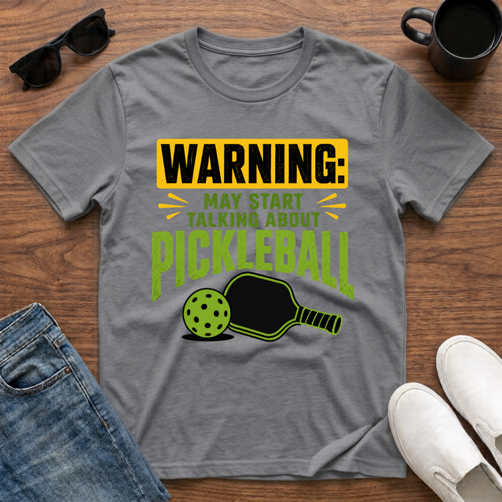 Warning May Start Talking about Pickleball T-Shirt