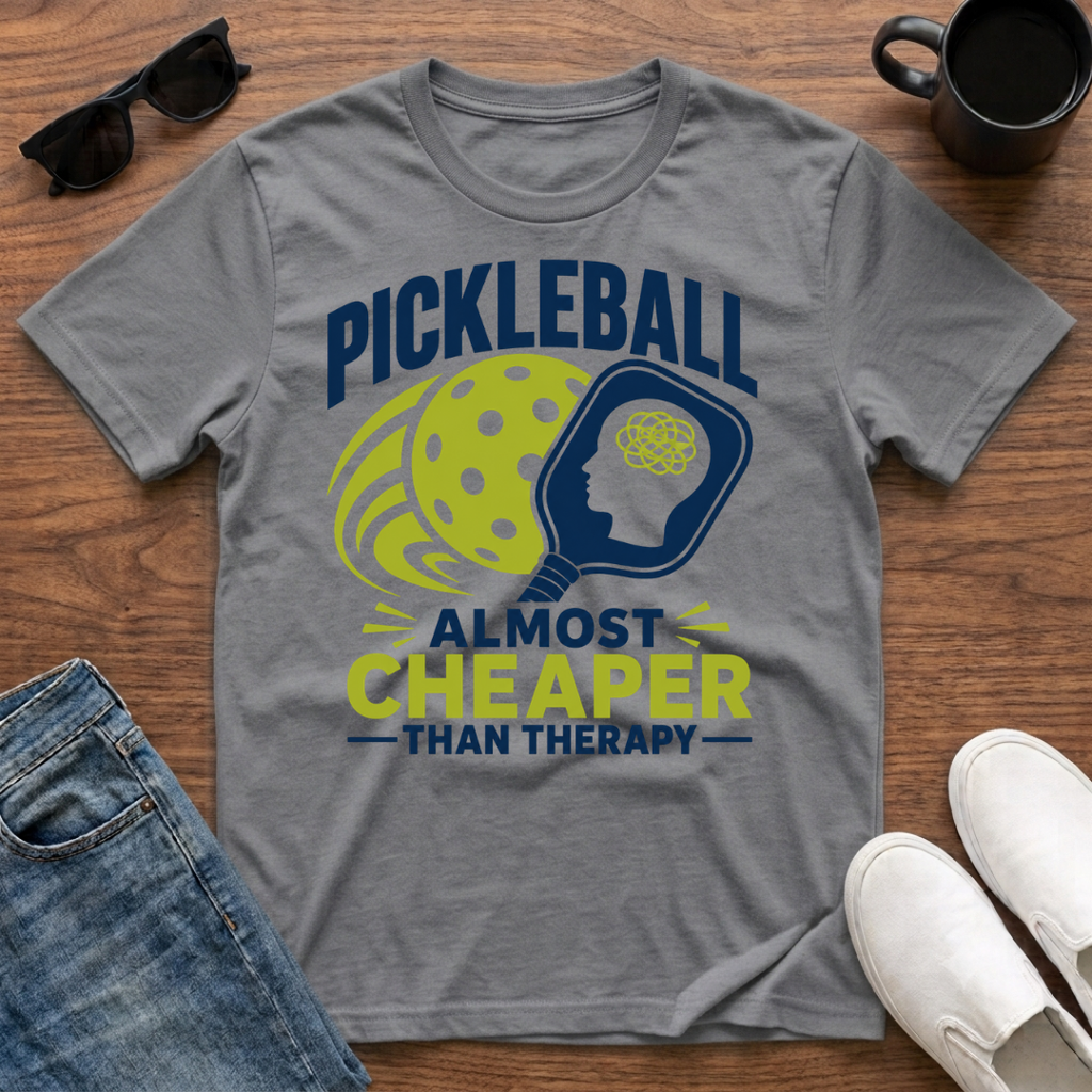 Pickleball Almost Cheaper than Therapy T-Shirt
