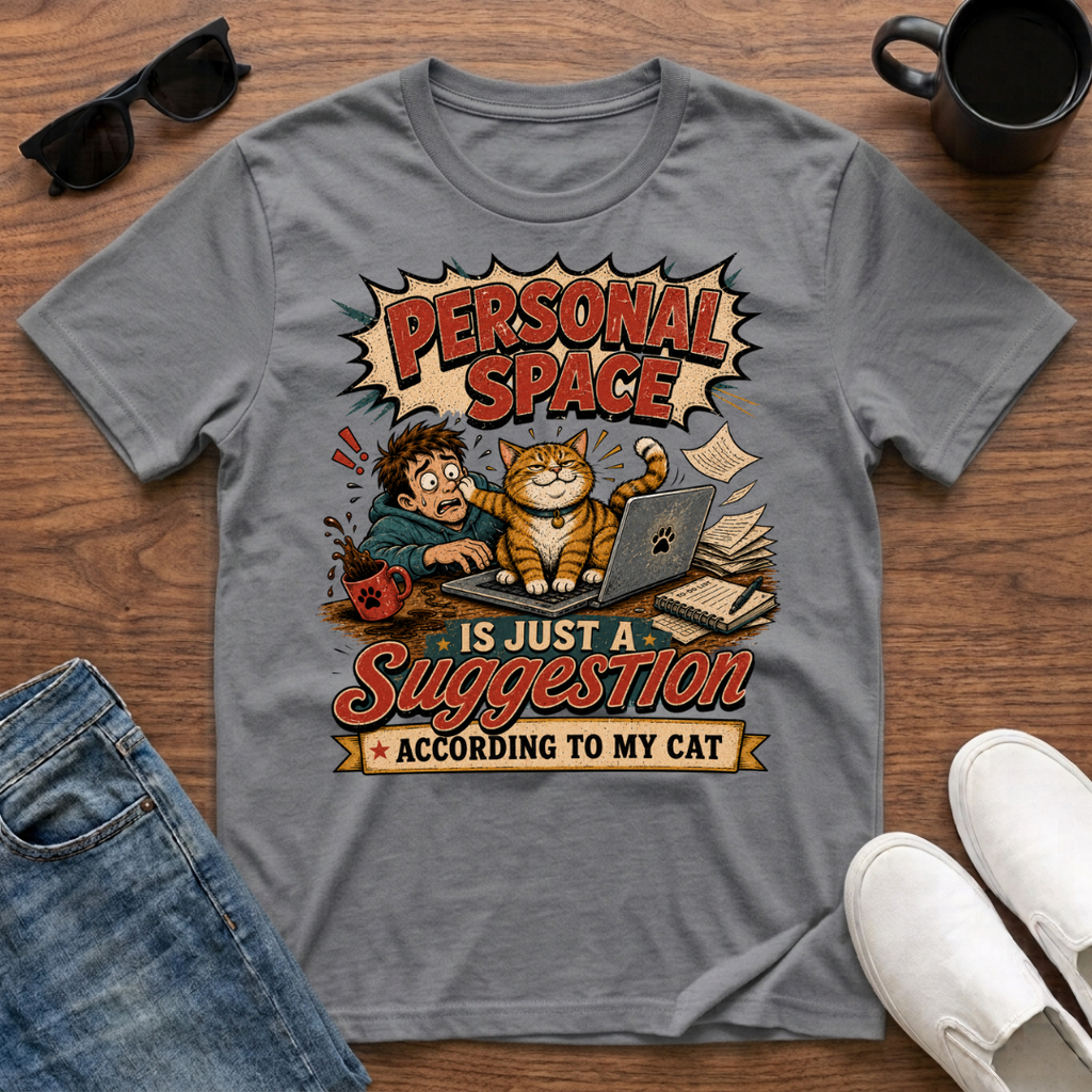 Personal Space is Just a Suggestion According to My Cat T-Shirt