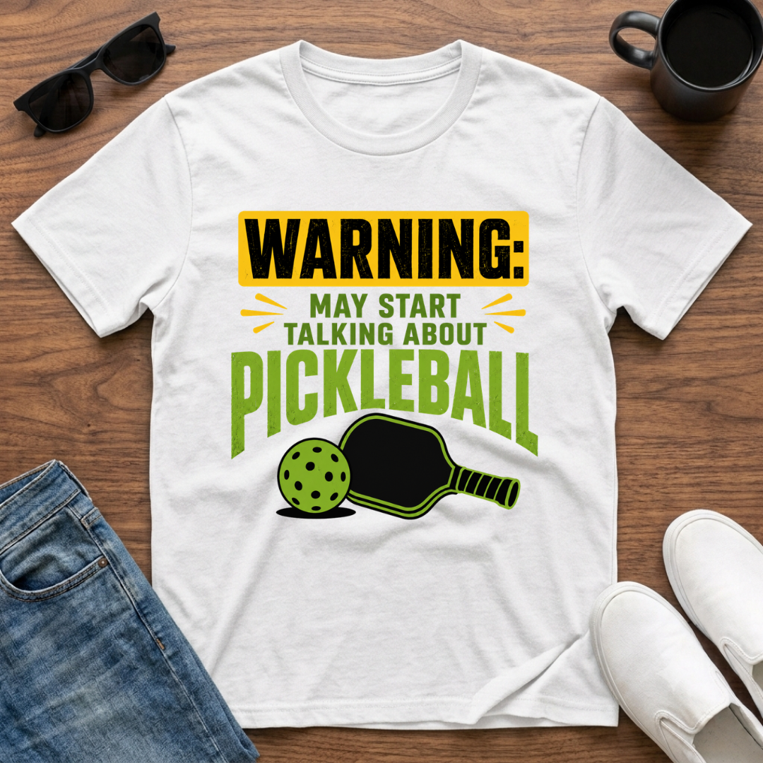 Warning May Start Talking about Pickleball T-Shirt