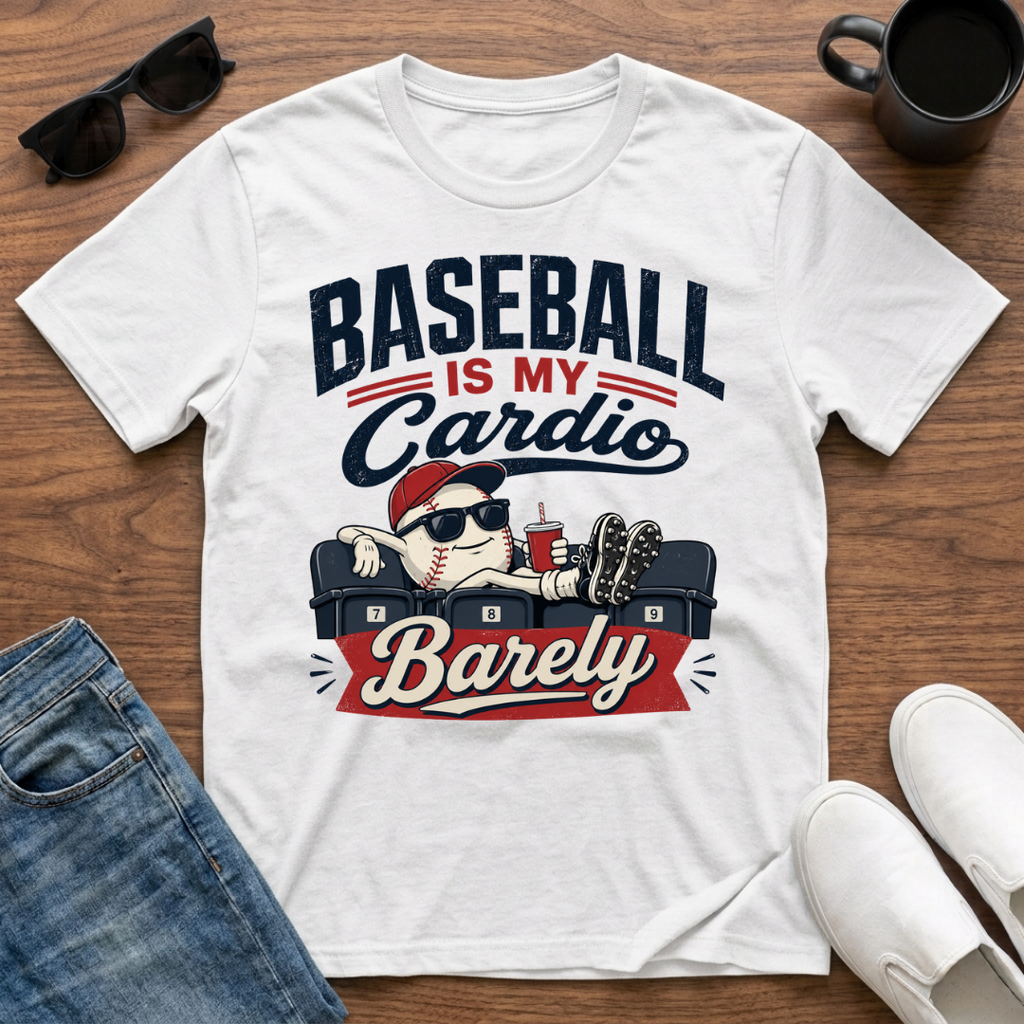 Baseball is my Cardio Barely T-Shirt