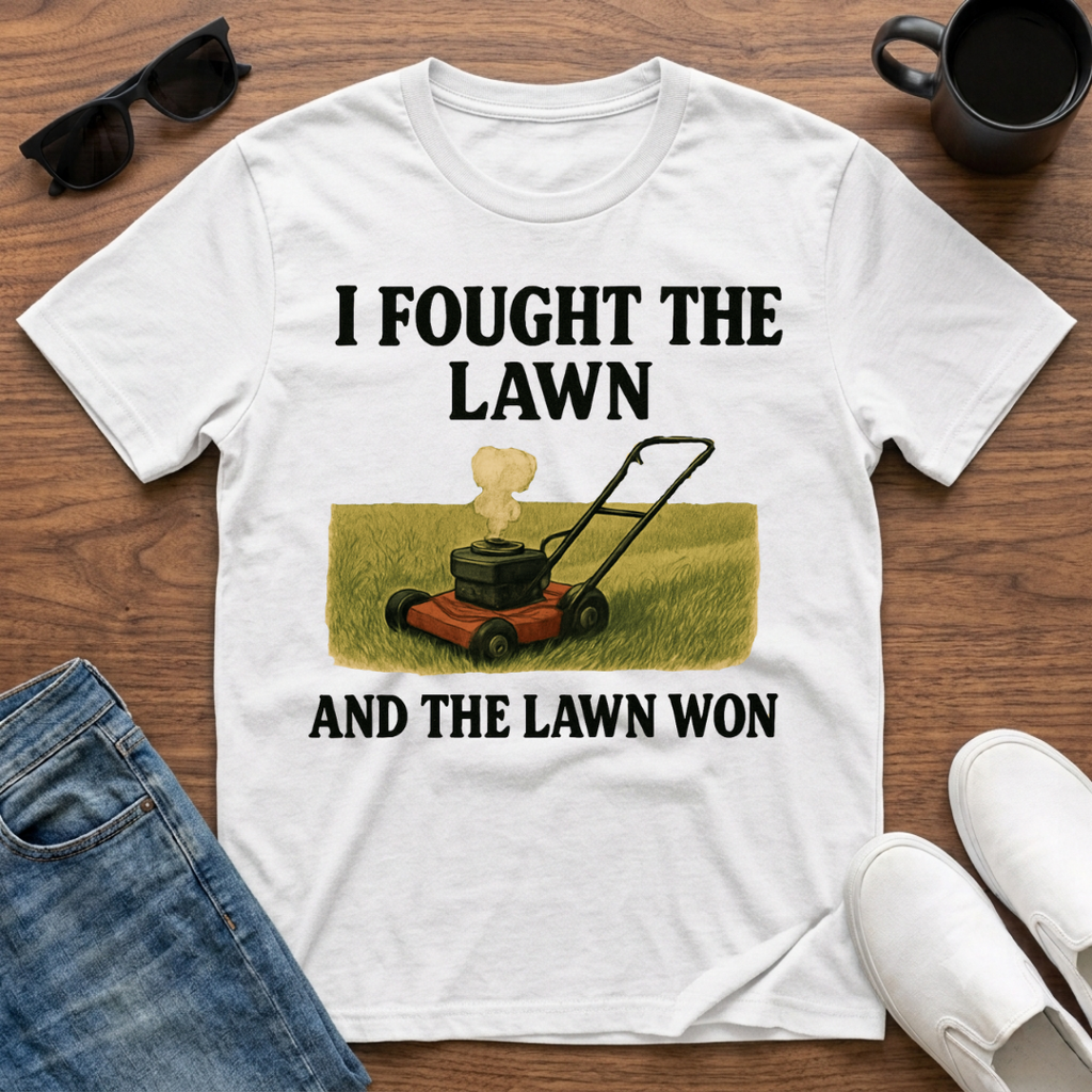 I Fought the Lawn and the Lawn Won T-Shirt