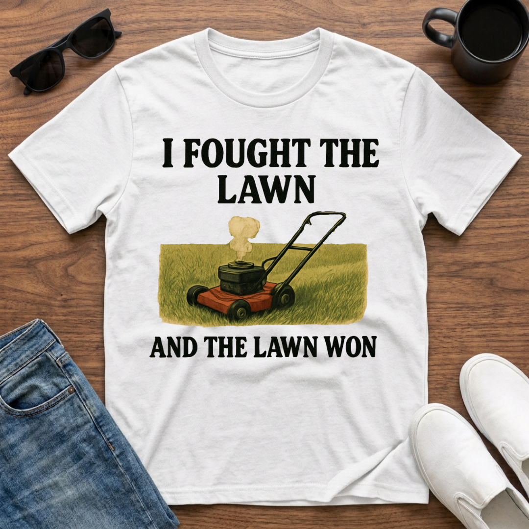 I Fought the Lawn and the Lawn Won T-Shirt