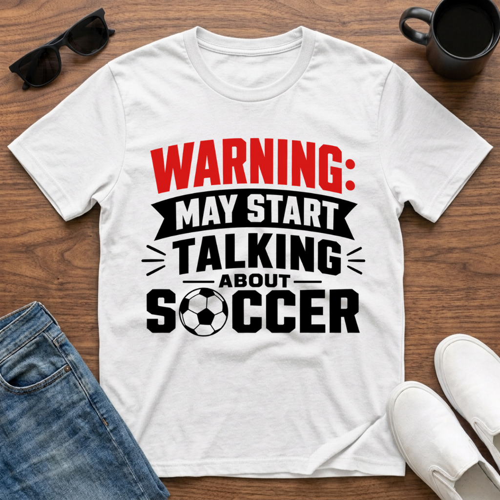 Warning may Start Talking about Soccer T-Shirt
