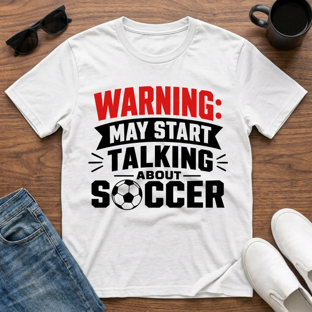 Warning may Start Talking about Soccer T-Shirt