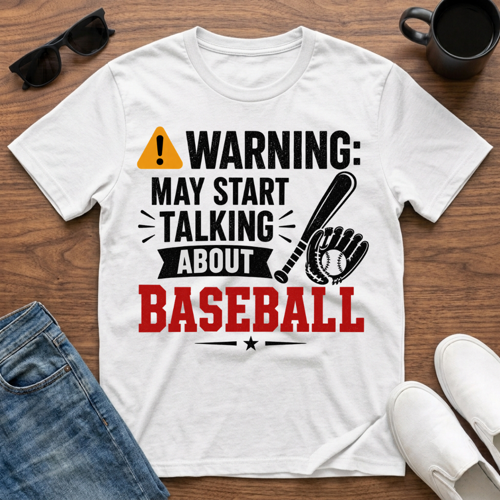 Warning May Start Talking about Baseball T-Shirt