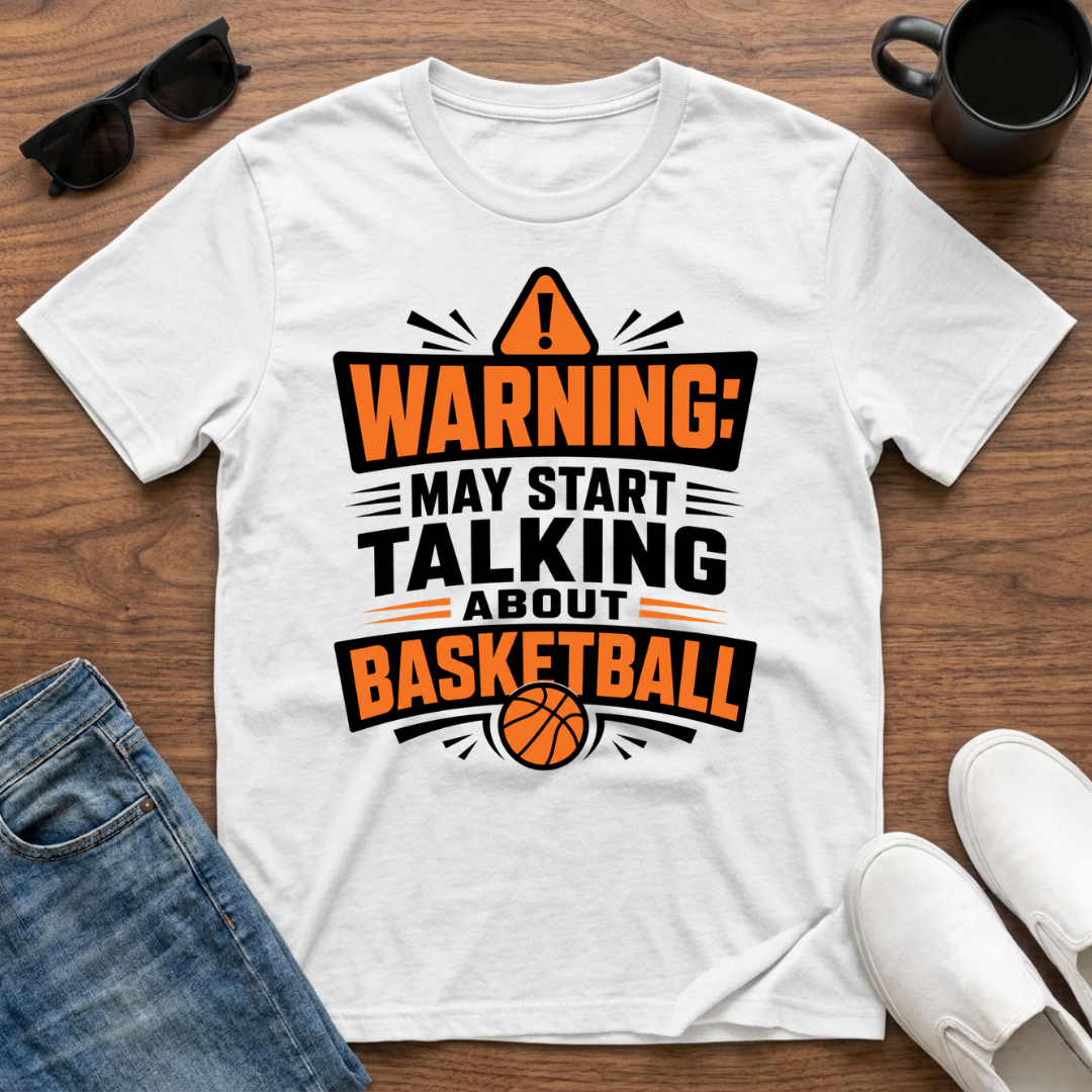 Warning may Start Talking about Basketball T-Shirt