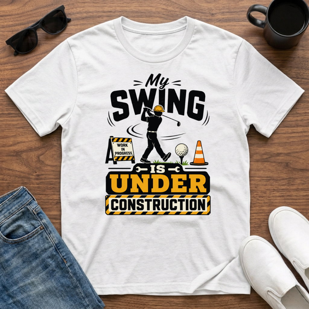 My Swing is Under Construction (Golf) T-Shirt