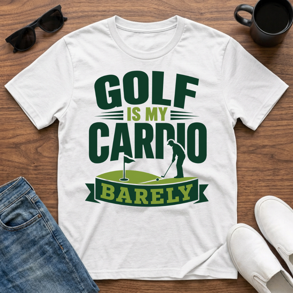 Golf is my Cardio Barely T-Shirt