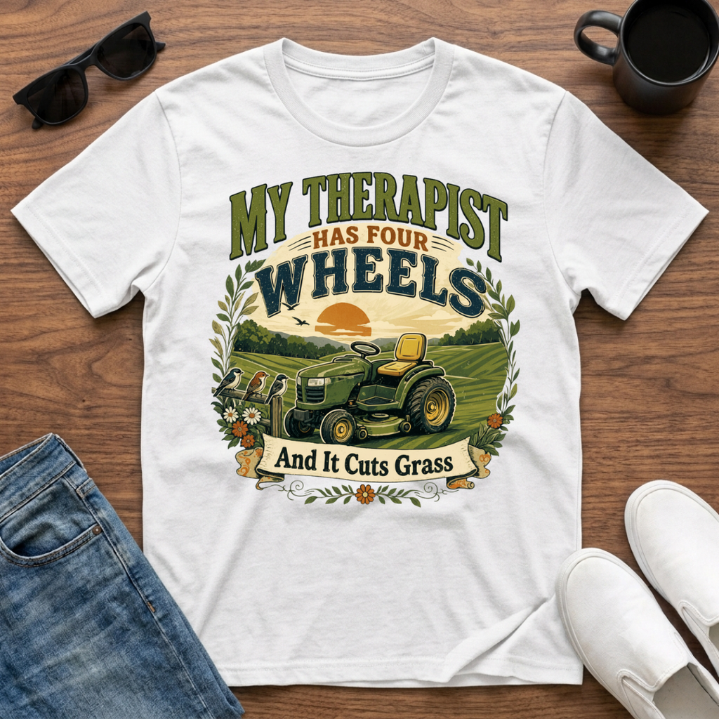 My Therapist has Four Wheels and it Cuts Grass T-Shirt