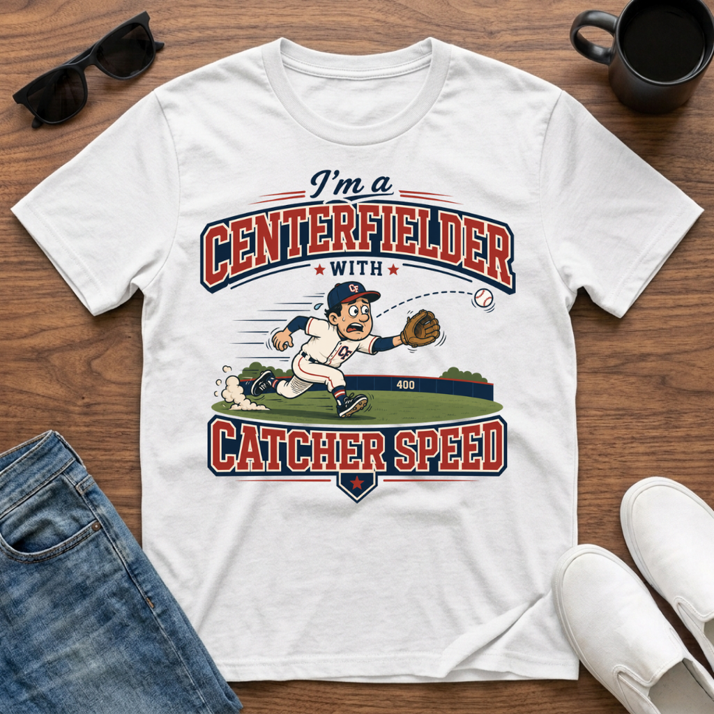 I'm a Centerfielder with Catcher Speed T-Shirt
