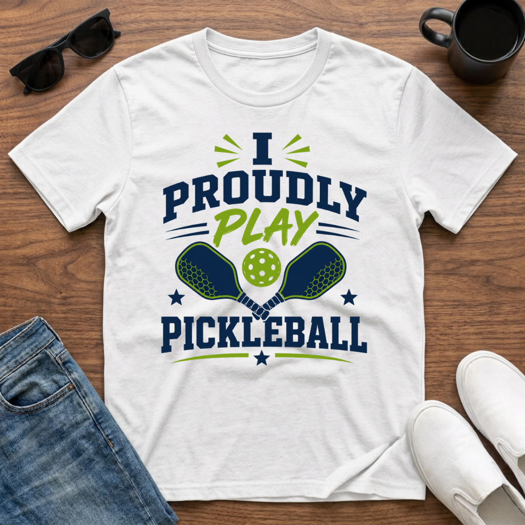 I Proudly Play Pickleball T-Shirt