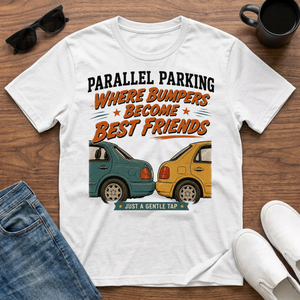 Parallel Parking Where Bumpers become Best Friends T-Shirt