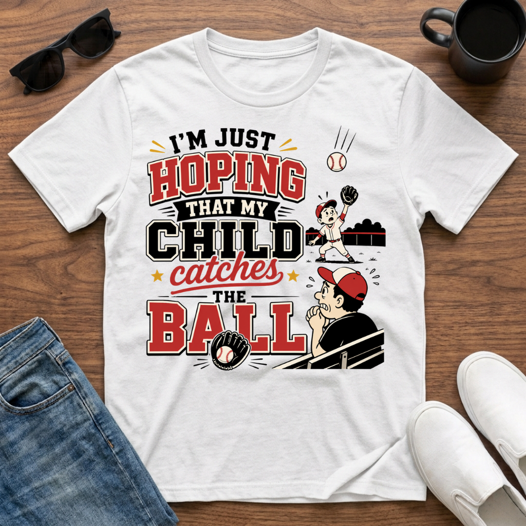 I'm just Hoping that My Child Catches the Ball T-Shirt