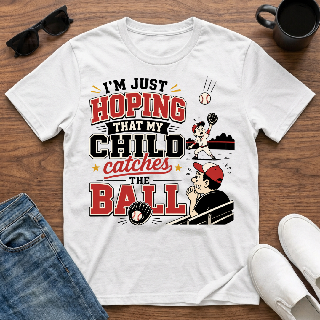 I'm just Hoping that My Child Catches the Ball T-Shirt