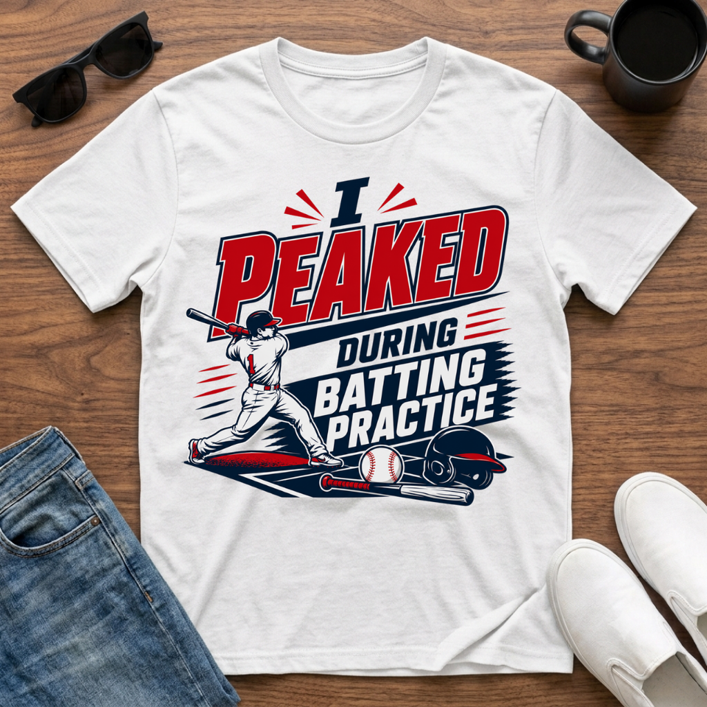I Peaked during Batting Practice T-Shirt