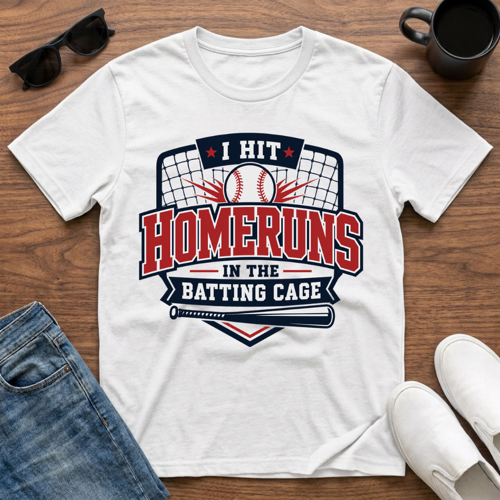 I Hit Homeruns in the Batting Cage T-Shirt
