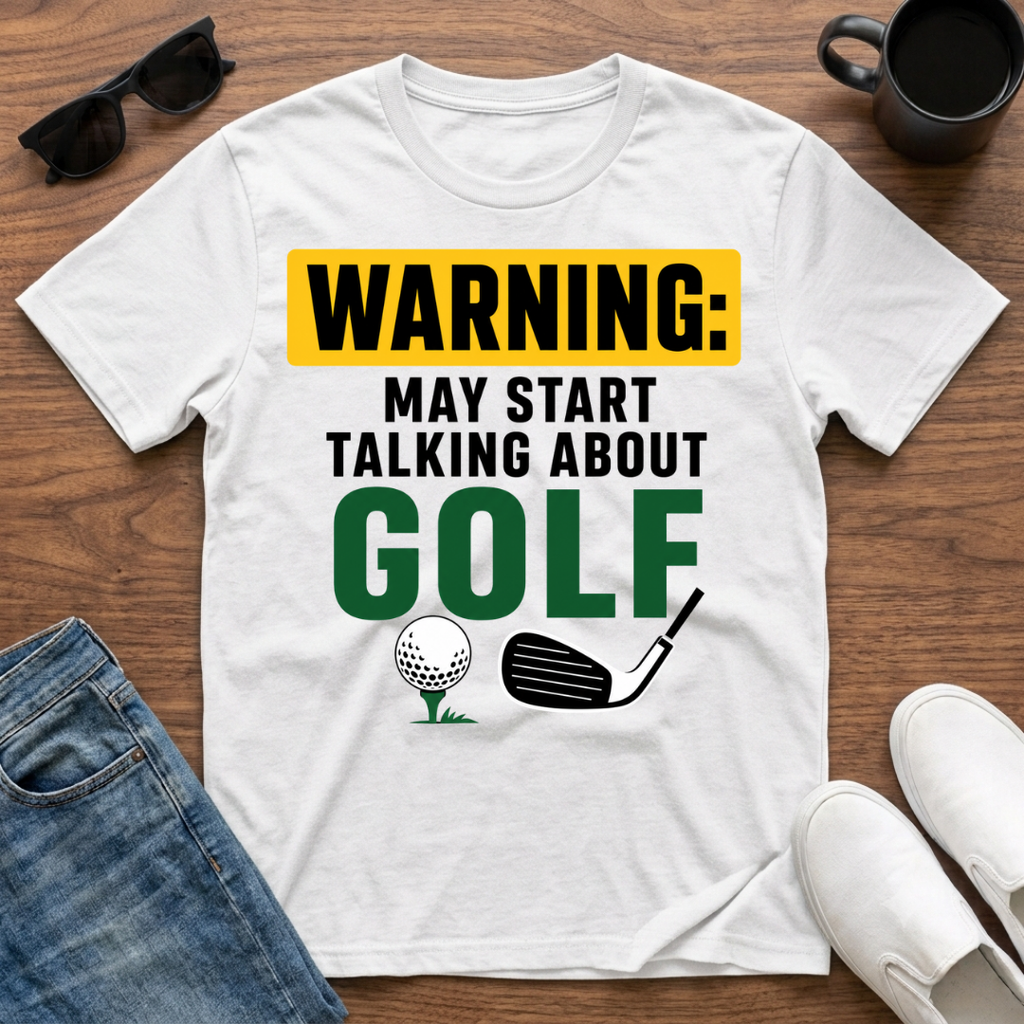 Warning may Start Talking about Golf T-Shirt